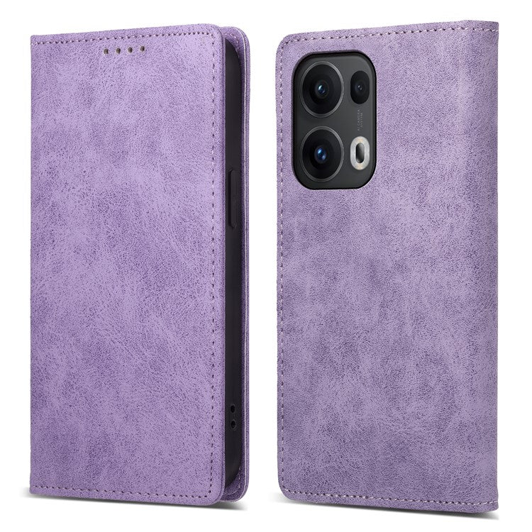 For Oppo Reno13 Pro 5G Wallet Case RFID Blocking PU Leather Phone Cover - Purple