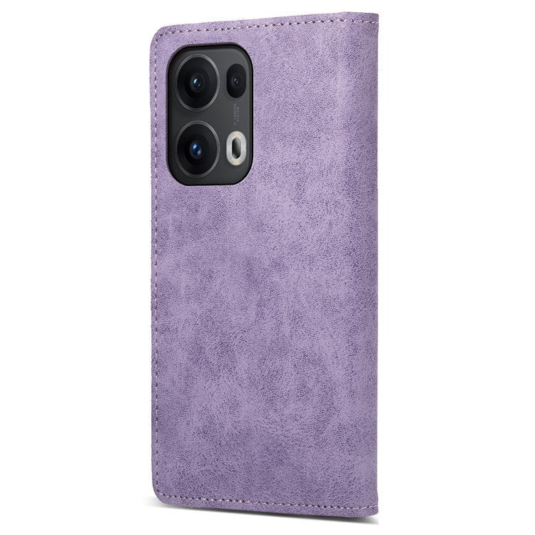 For Oppo Reno13 Pro 5G Wallet Case RFID Blocking PU Leather Phone Cover - Purple