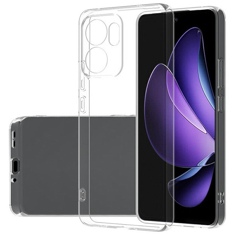 For Oppo Reno13 F 5G Clear Phone Case Ultra-Thin Flexible TPU Back Cover