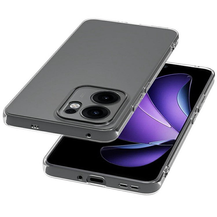 For Oppo Reno13 F 5G Clear Phone Case Ultra-Thin Flexible TPU Back Cover