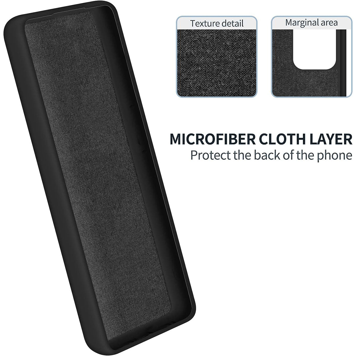 For Samsung Galaxy M14 4G Case Liquid Silicone Phone Back Cover with Hand Strap - Black