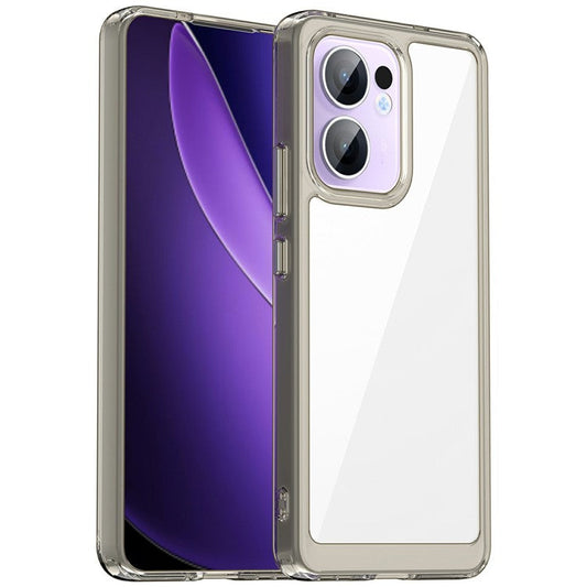 For Oppo Reno13 F 5G Case TPU + Acrylic Protective Clear Phone Cover - Transparent Grey