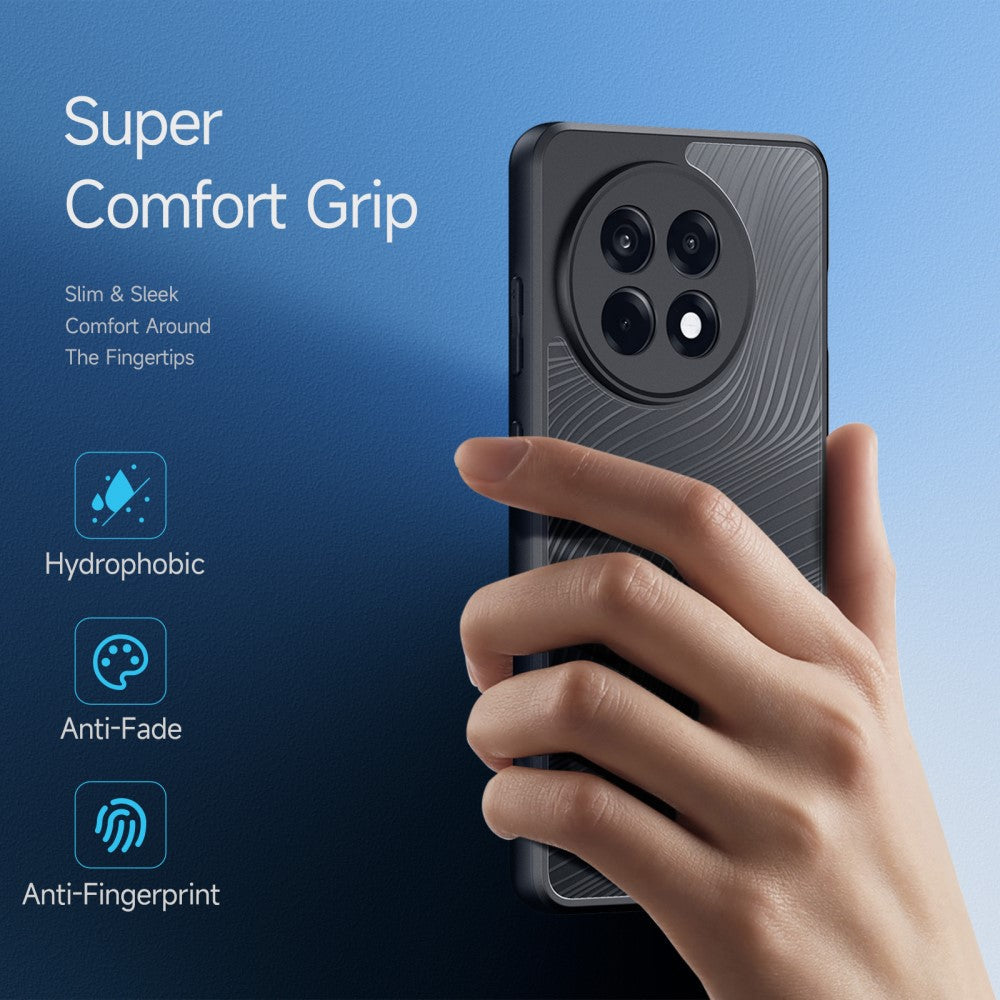 For OnePlus Ace 5 Pro 5G / OnePlus 13R 5G / OnePlus Ace 5 5G Case DUX DUCIS Aimo Series TPU+PC Matte Drop-proof Phone Cover (REACH Certification) - Black