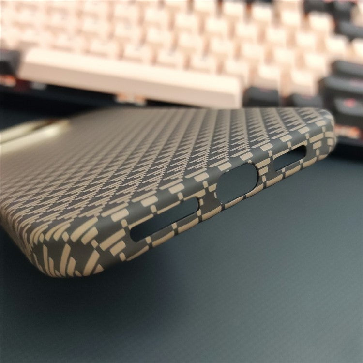 GKK For Huawei Mate 70 Magnetic Case with Metal Lens Frame Hard PC Phone Back Cover Carbon Fiber Texture - Gold