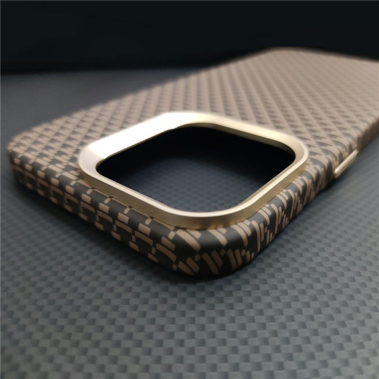 GKK For Huawei Mate 70 Magnetic Case with Metal Lens Frame Hard PC Phone Back Cover Carbon Fiber Texture - Red