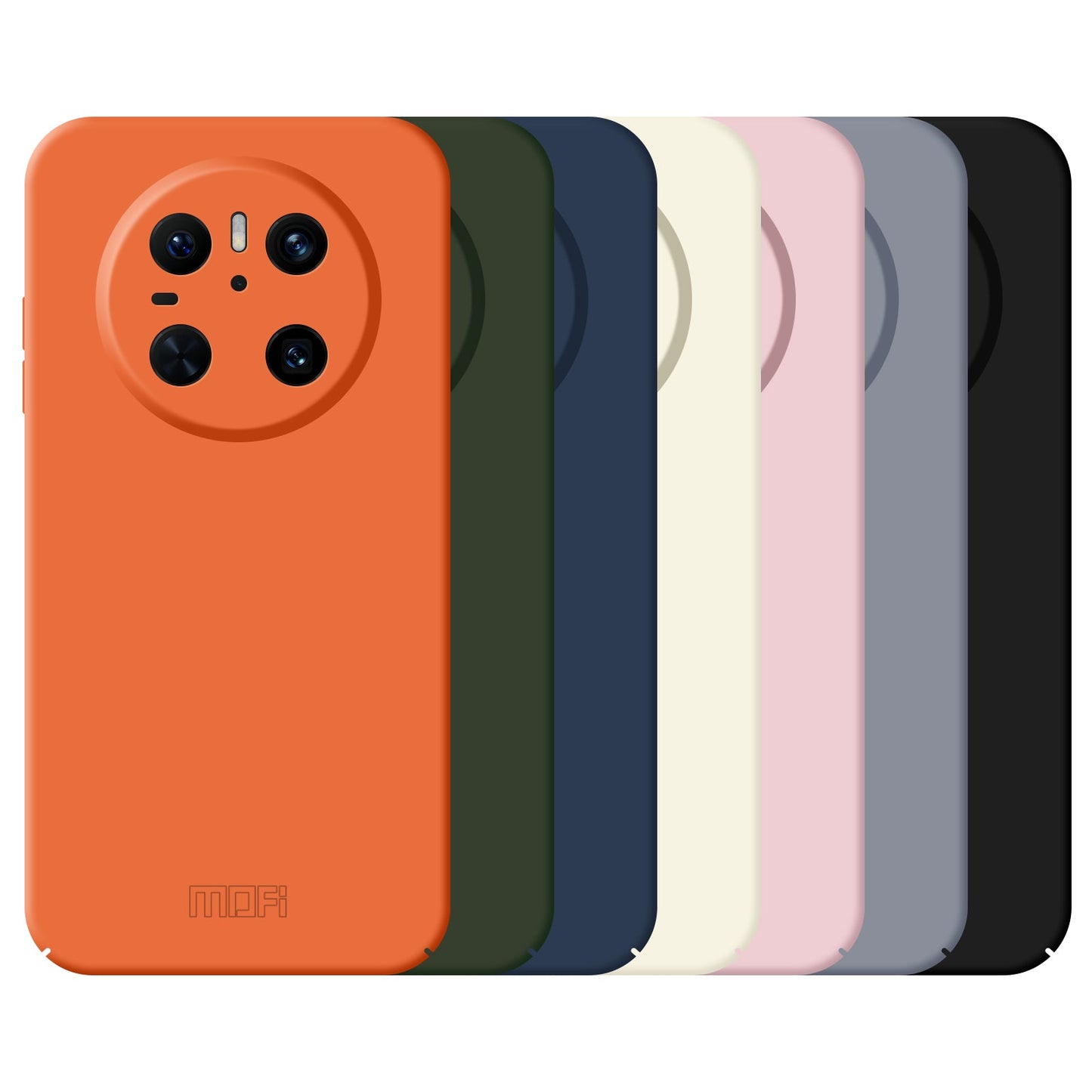For Huawei Mate 70 Phone Case MOFI JK Qin Series Skin-Touch Matte Anti-fingerprint Back Cover - Orange