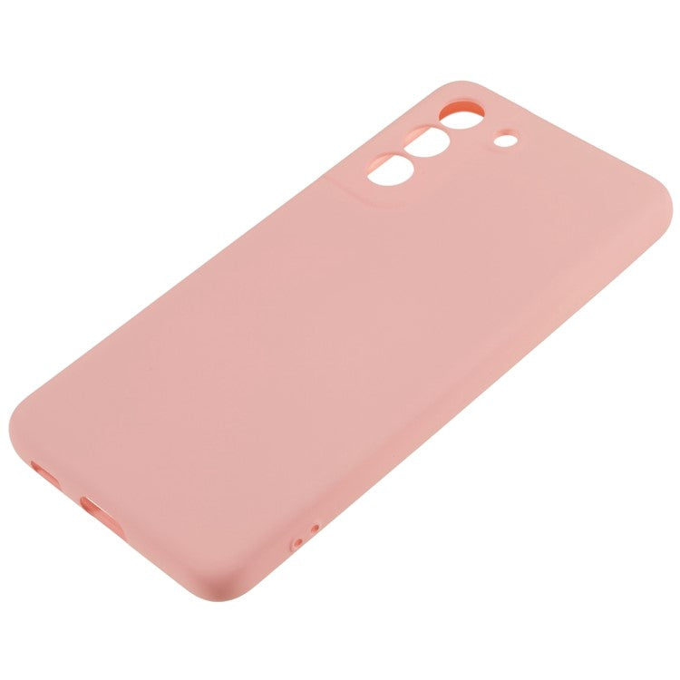 2.0mm Slim Phone Case for Samsung Galaxy S22 5G Protective TPU Cover Arc Edge Phone Back Case - Pink