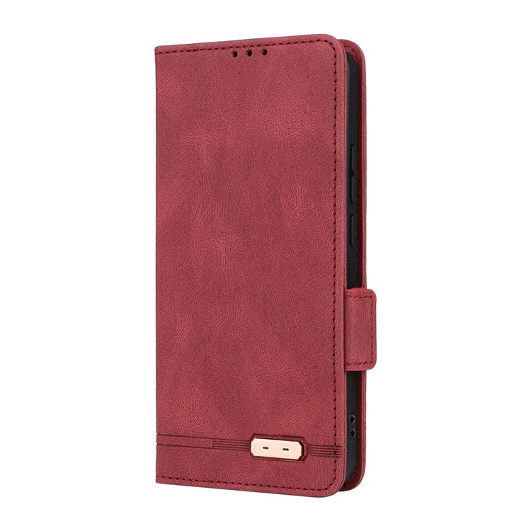 For Oppo Reno13 Pro 5G Case Leather Wallet Flip Phone Cover with Hardware Decor - Rose