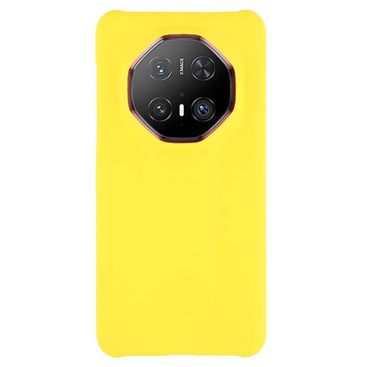 For Huawei Mate 70 Pro Case Hard PC Frosted Minimalist Phone Cover - Yellow