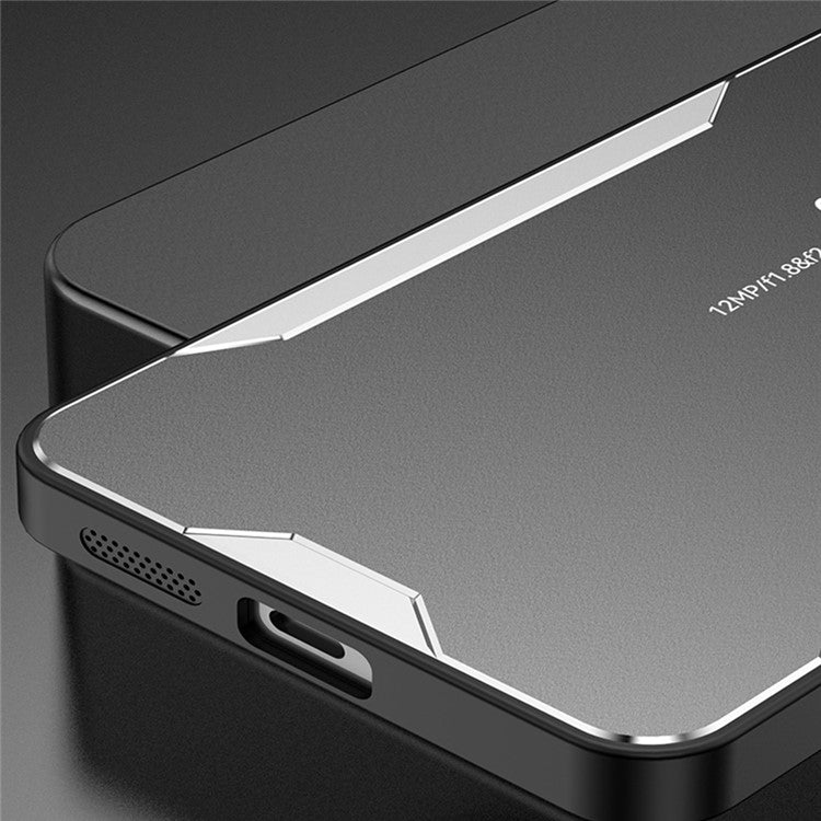 For Oppo Reno13 F 4G Phone Case Aluminium Alloy TPU PC Back Cover - Silver