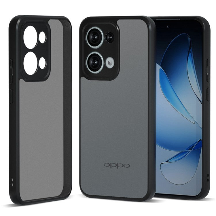 IBMRS For Oppo Reno13 5G (Global) Case TPU + PC Heavy Duty Shockproof Phone Cover Camera Protection - Matte Black