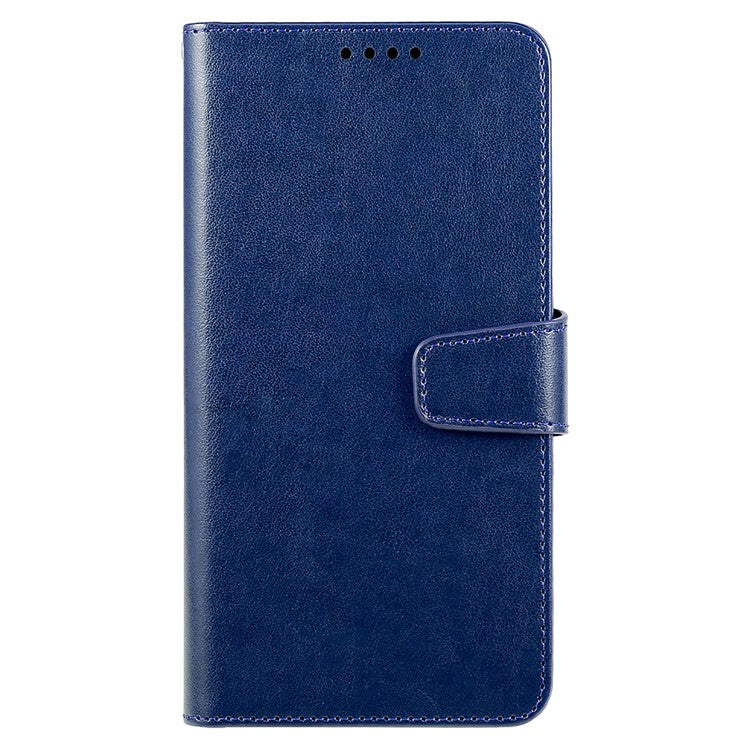 For iPhone 16e Case Stand Card Holder Wallet Leather Phone Cover - Blue