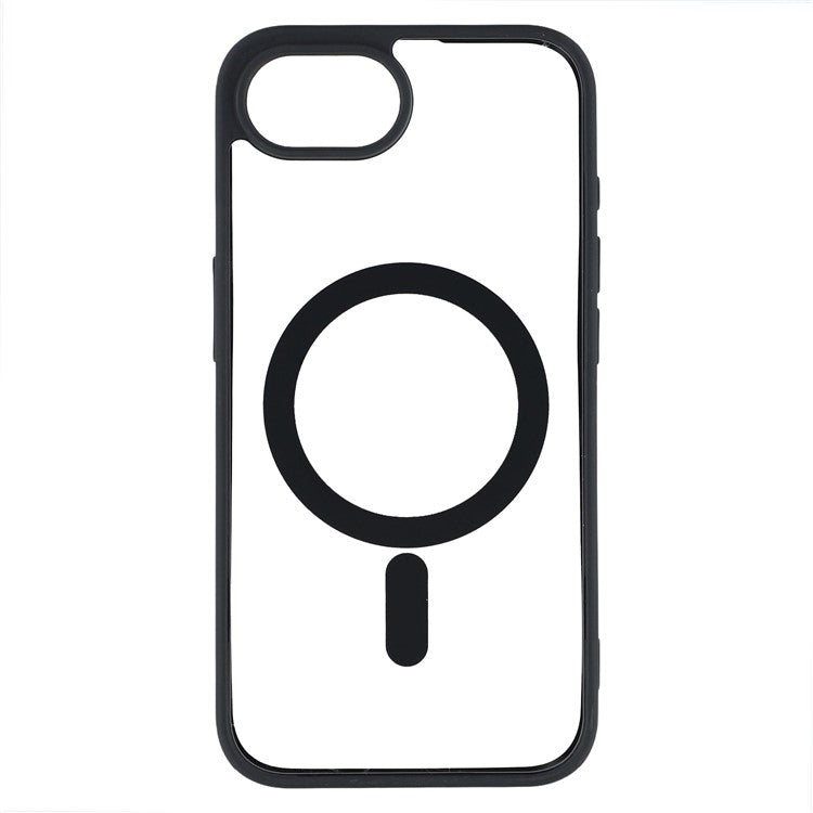 For iPhone 16e Case Compatible with MagSafe TPU + Acrylic Matte Phone Cover - Black