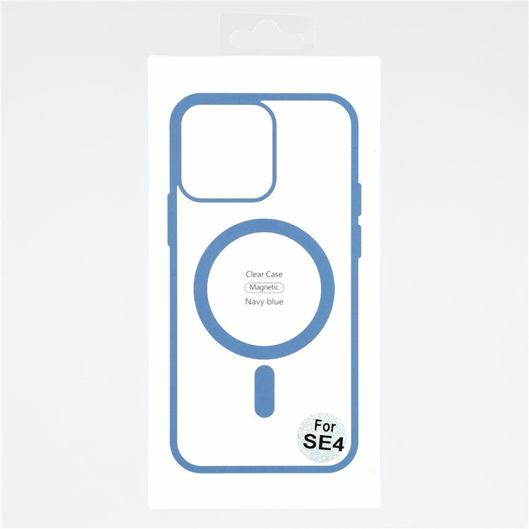 For iPhone 16e Case Compatible with MagSafe TPU + Acrylic Matte Phone Cover - Blue