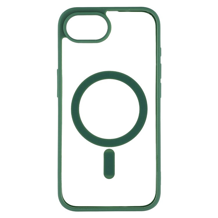 For iPhone 16e Case Compatible with MagSafe TPU + Acrylic Matte Phone Cover - Green