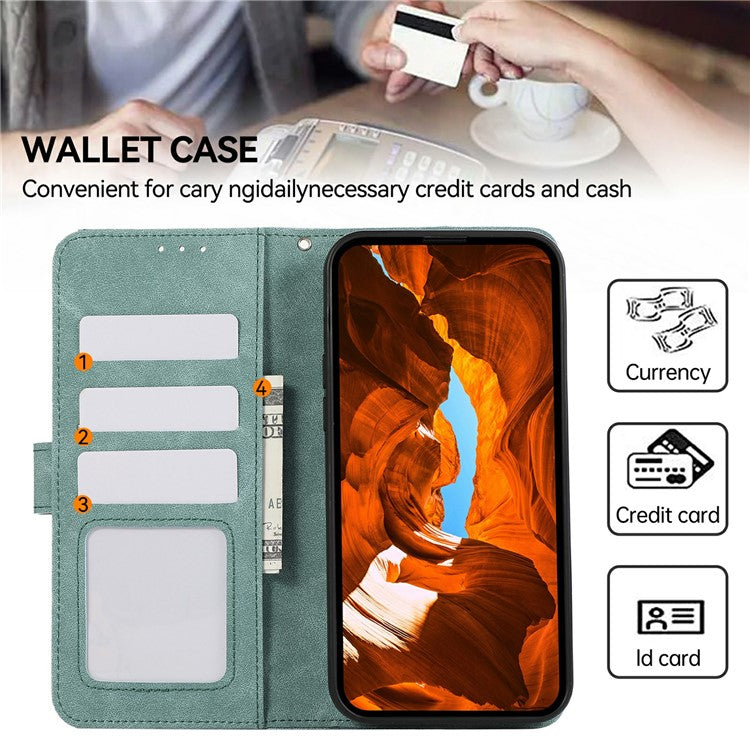 ABEEL For Samsung Galaxy S25 Edge Case Color Splicing Leather Flip Phone Cover RFID Blocking - Baby Blue