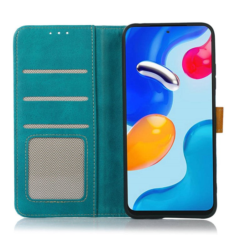 For iPhone 16e Case Calf Texture Flip Leather Phone Cover - Light Green