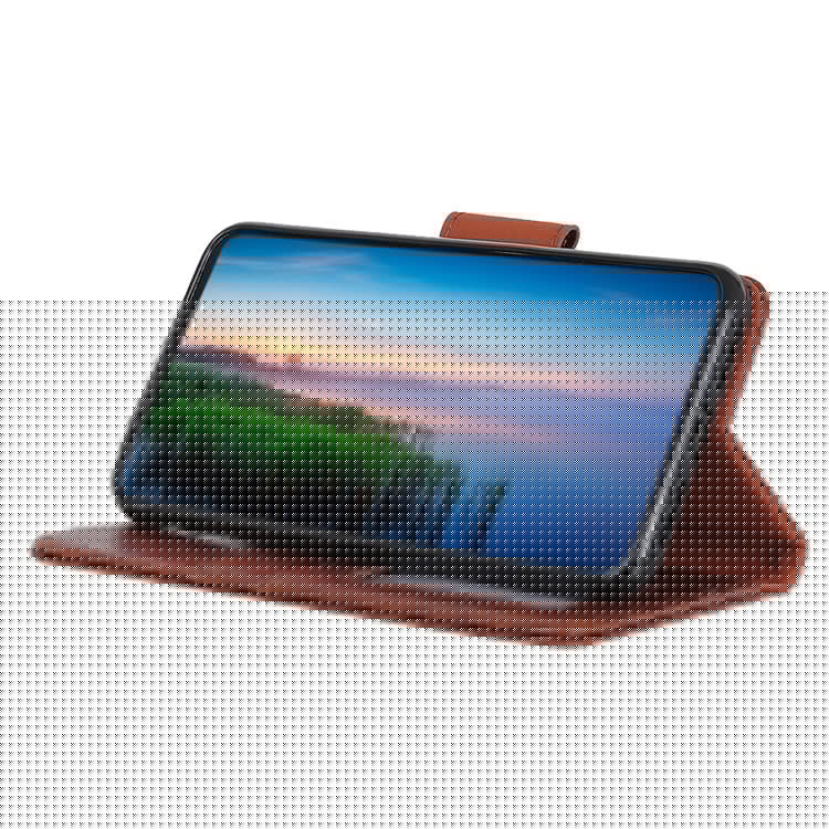 For Samsung Galaxy S25 Edge Case Nappa Texture Split Leather Wallet Phone Cover - Brown
