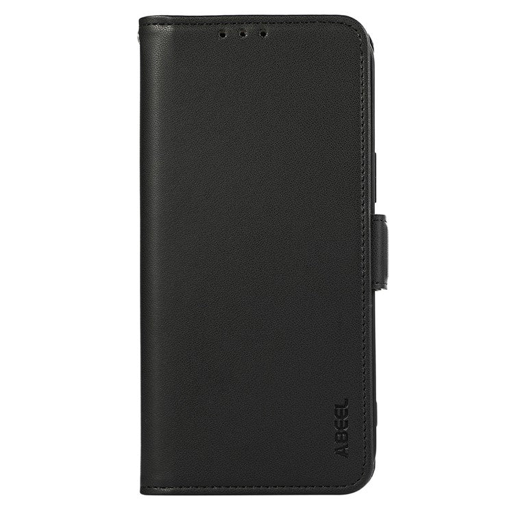ABEEL For iPhone 16e Case Leather Phone Cover with RFID Blocking Wallet - Black