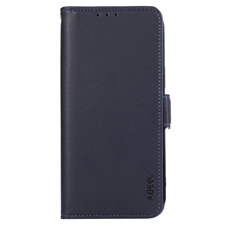 ABEEL For iPhone 16e Case Leather Phone Cover with RFID Blocking Wallet - Blue