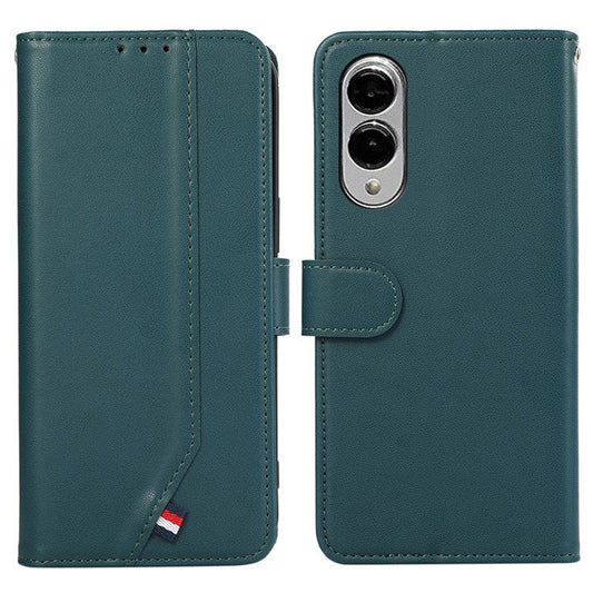 For Samsung Galaxy S25 Edge Case RFID Blocking Flip Leather Phone Cover - Green