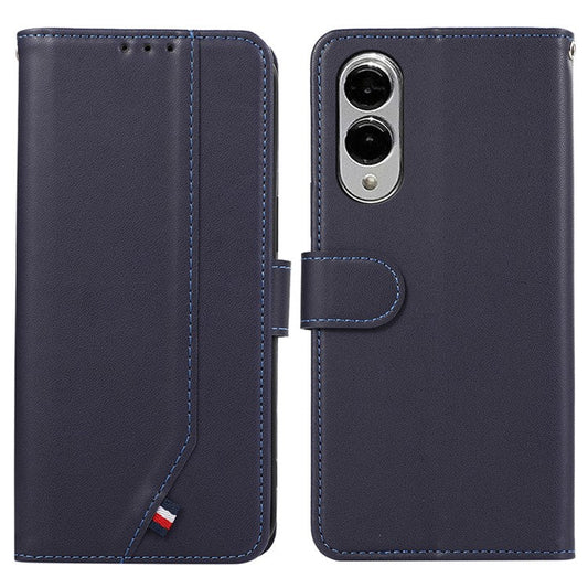 For Samsung Galaxy S25 Edge Case RFID Blocking Flip Leather Phone Cover - Blue