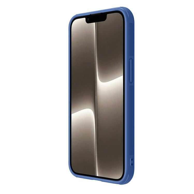 NILLKIN Camshield Pro Series for iPhone 16e Case PC + TPU Slide Camera Lid Phone Cover - Blue