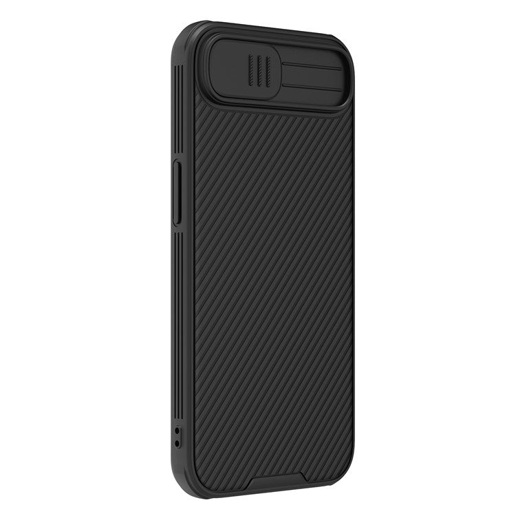 NILLKIN Camshield Pro for iPhone 16e Case Compatible with MagSafe TPU + PC Phone Cover with Slider Camera - Black