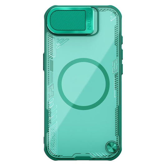 NILLKIN Iceblade Prop For iPhone 16e Case Compatible with MagSafe Lens Cover Kickstand PC + TPU Phone Cover - Green