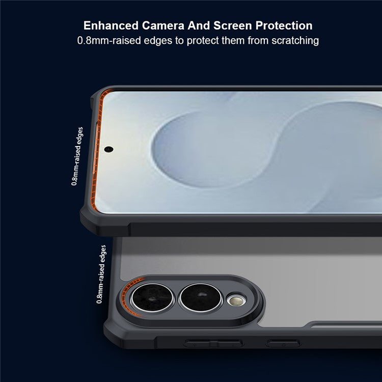 XUNDD For Samsung Galaxy S25 Slim  /  S25 Edge Case Dropproof TPU + Acrylic Clear Back Phone Cover