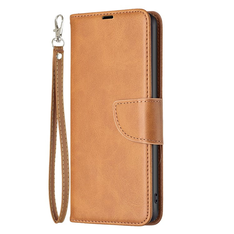 For Samsung Galaxy S25 Edge Case Shockproof PU Leather Cover with Wallet Card Slots - Yellow
