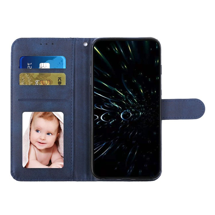 For Oppo Reno13 F 5G / Reno13 F 4G Wallet Case Leather Stand Protective Phone Cover - Sapphire