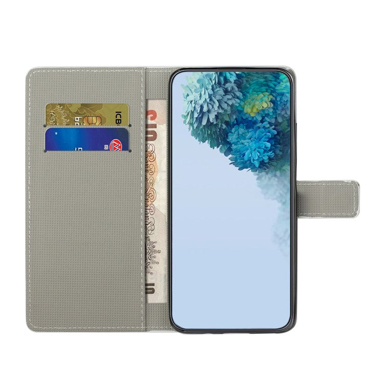 For Samsung Galaxy S25 Edge Case Pattern Print PU Leather Wallet Phone Cover - Dots Owl