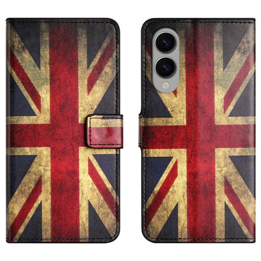 For Samsung Galaxy S25 Edge Case Pattern Print PU Leather Wallet Phone Cover - Union Jack
