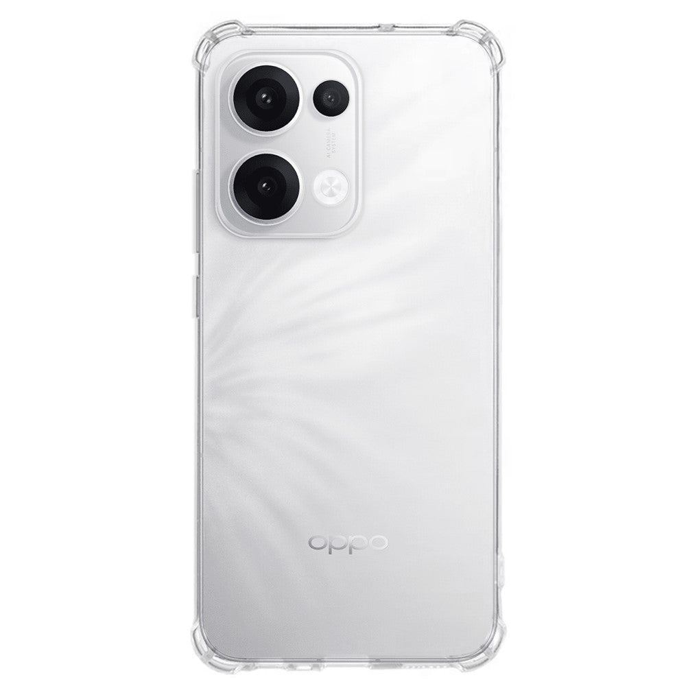 For Oppo Reno13 5G (Global) Clear Phone Case KALEBOL 1.5mm TPU Shockproof Phone Cover - Transparent
