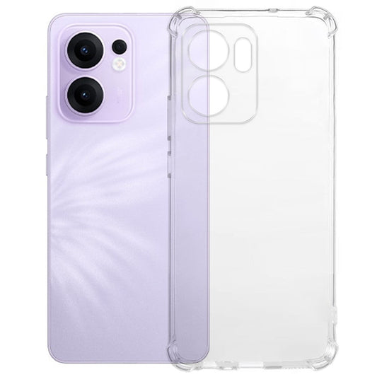 For Oppo Reno13 F 5G Clear Phone Case KALEBOL 1.5mm TPU Shockproof Phone Cover - Transparent