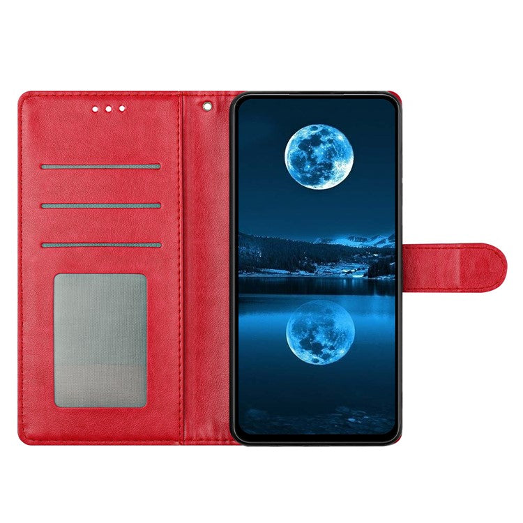 For Oppo Reno13 Pro 5G Leather Case Wallet Stand Phone Cover with Handy Strap - Rose