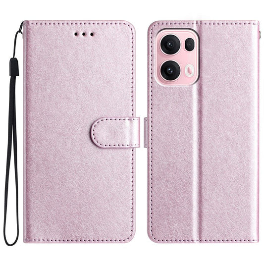 For Oppo Reno13 Pro 5G Wallet Case Leather Folio Phone Cover Magnetic Clasp - Light Purple