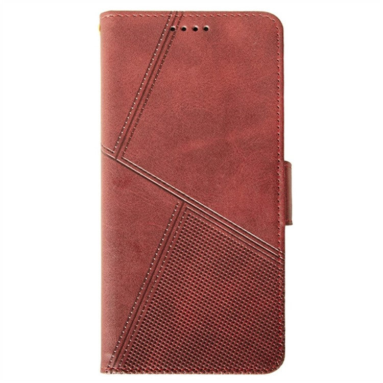 IDEWEI For Oppo Reno13 F 5G Case Leather Wallet Phone Cover Stand Calf Texture - Red