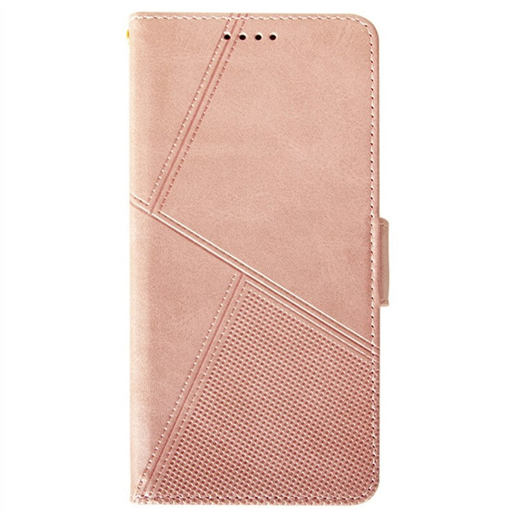 IDEWEI For Oppo Reno13 F 5G Case Leather Wallet Phone Cover Stand Calf Texture - Pink