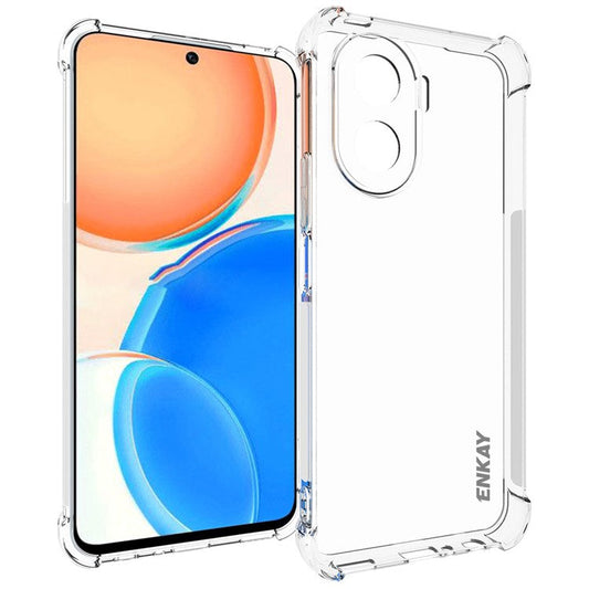 ENKAY HAT PRINCE For Honor X40i 5G Thickened Corners Crystal Clear Phone Case Anti-slip Strip Edge TPU Shell