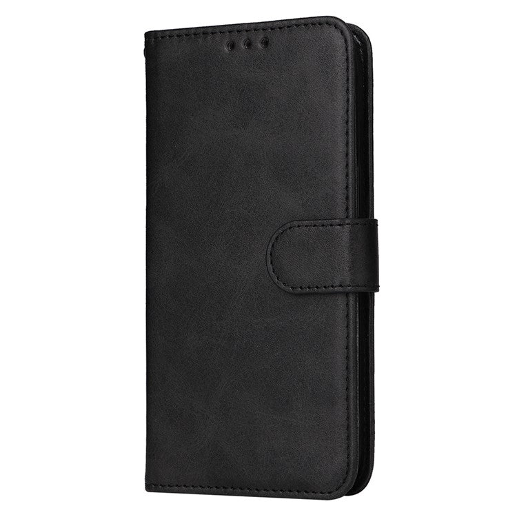 For Samsung Galaxy S25 Edge Case Wallet PU Leather Folio Flip Phone Cover - Black