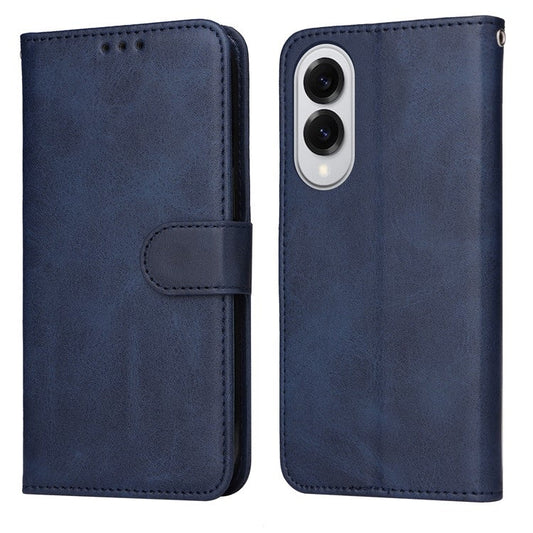For Samsung Galaxy S25 Edge Case Wallet PU Leather Folio Flip Phone Cover - Blue