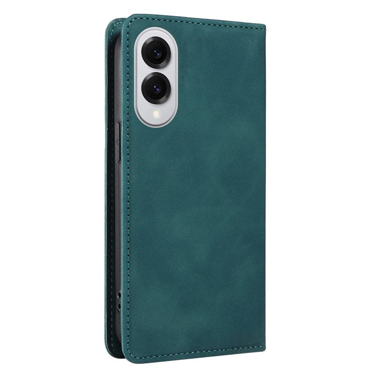 BETOPNICE 003 For Samsung Galaxy S25 Edge Case Wallet Leather Phone Cover with Stand - Green