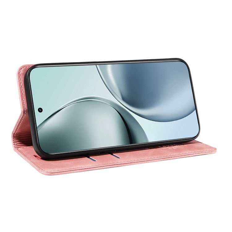 BETOPNICE 003 For Realme 14 Pro+ 5G Case Wallet Leather Phone Cover with Stand - Pink