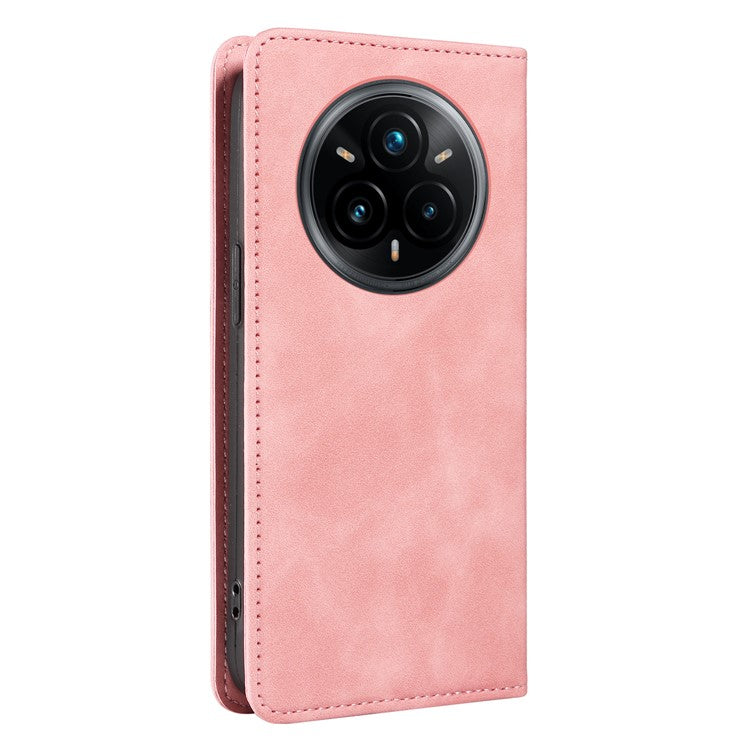 BETOPNICE 003 For Realme 14 Pro+ 5G Case Wallet Leather Phone Cover with Stand - Pink