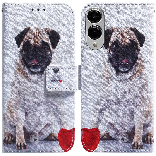 For Samsung Galaxy S25 Edge Wallet Case Pattern Print Leather Phone Cover - Dog
