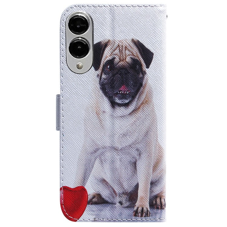 For Samsung Galaxy S25 Edge Wallet Case Pattern Print Leather Phone Cover - Dog