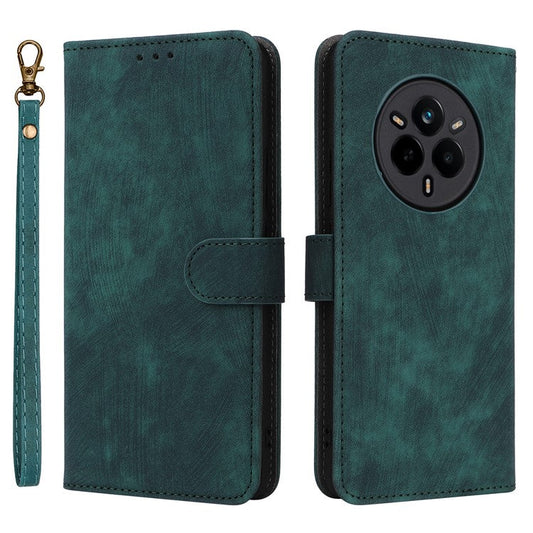 For Realme 14 Pro 5G Case Wallet RFID Blocking PU Leather Cover Viewing Stand - Green