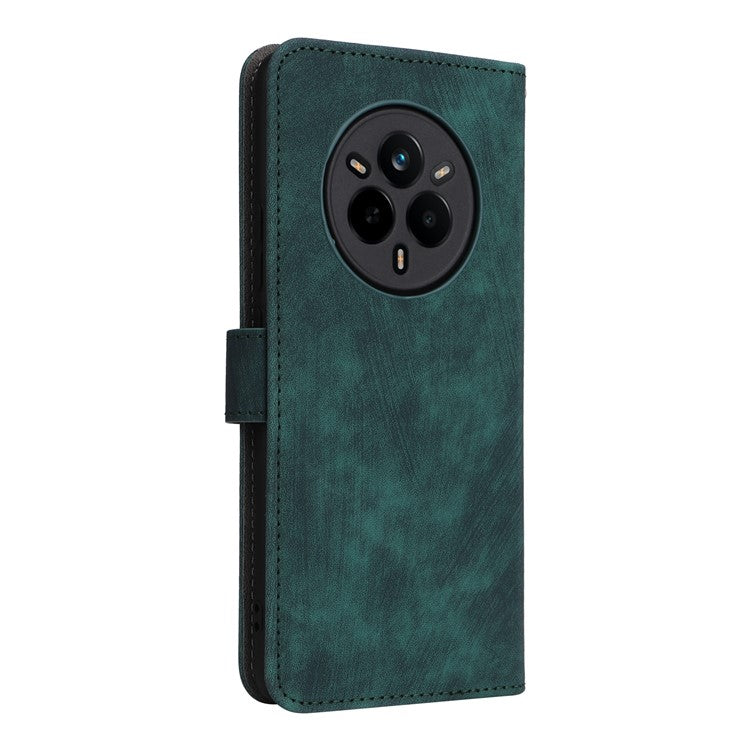 For Realme 14 Pro 5G Case Wallet RFID Blocking PU Leather Cover Viewing Stand - Green